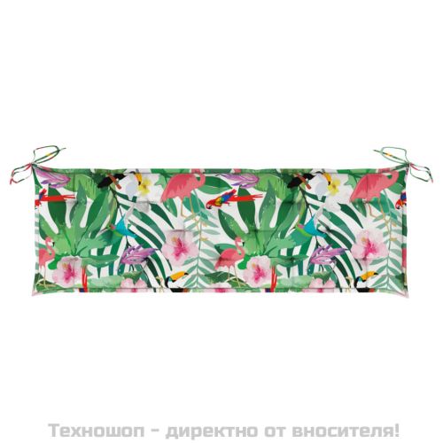Възглавница за градинска пейка цветна 150x50x7 см оксфорд плат