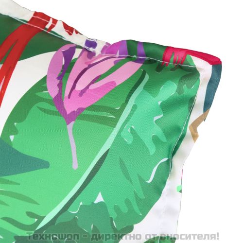 Възглавница за градинска пейка цветна 150x50x7 см оксфорд плат