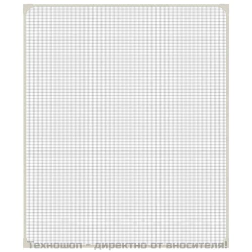 Магнитна мрежа против насекоми за прозорци, бяла, 100x120 см