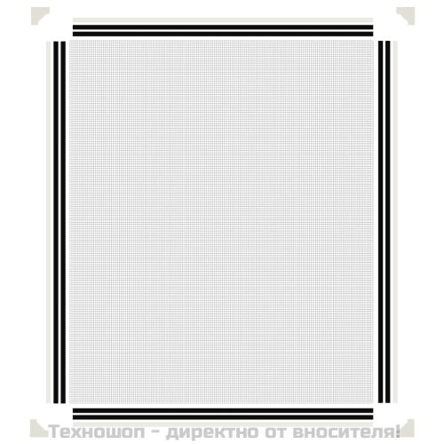 Магнитна мрежа против насекоми за прозорци, бяла, 100x120 см