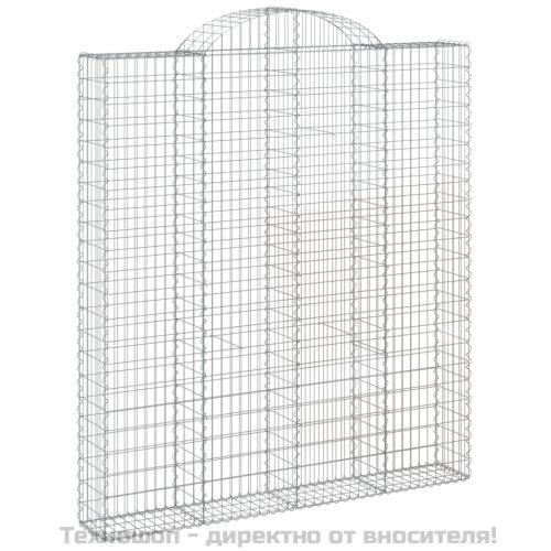 Габионни кошници арка 4 бр 200x30x220/240 см поцинковано желязо