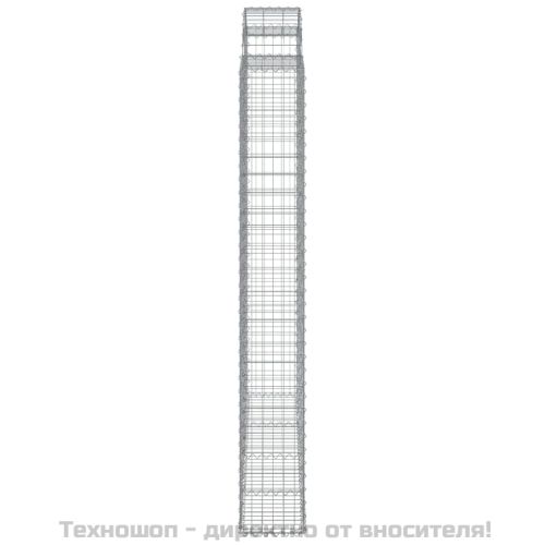Габионни кошници арка 4 бр 200x30x220/240 см поцинковано желязо