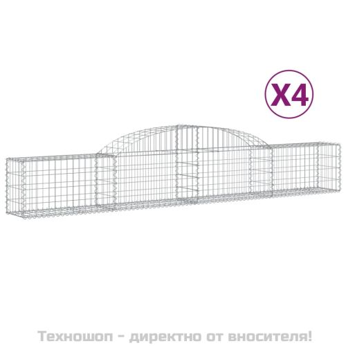 Габионни кошници арка 4 бр 300x30x40/60 см поцинковано желязо