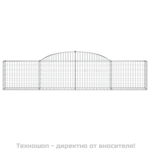 Габионни кошници арка 2 бр 300x30x60/80 см поцинковано желязо