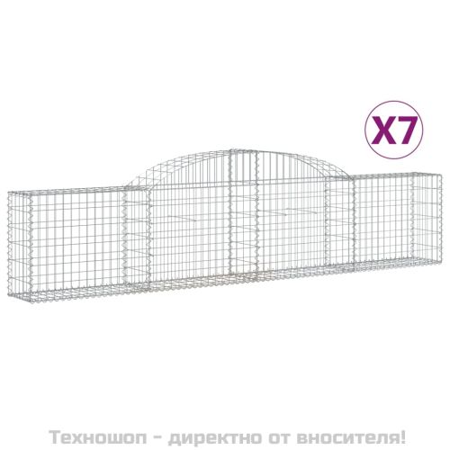 Габионни кошници арка 7 бр 300x30x60/80 см поцинковано желязо
