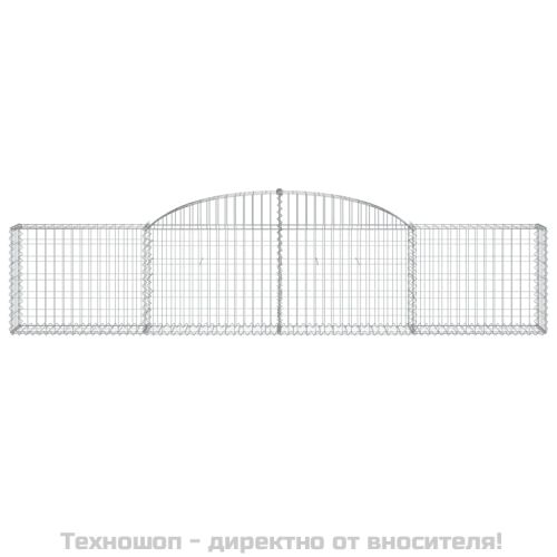 Габионни кошници арка 8 бр 300x30x60/80 см поцинковано желязо