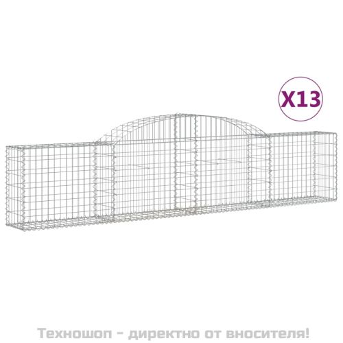 Габионни кошници арка 13 бр 300x30x60/80 см поцинковано желязо