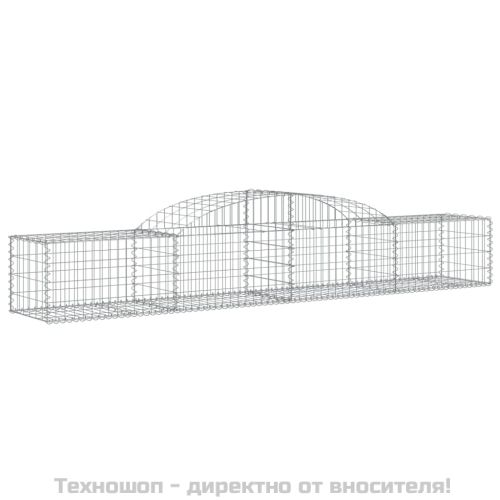 Габионни кошници арка 3 бр 300x50x40/60 см поцинковано желязо