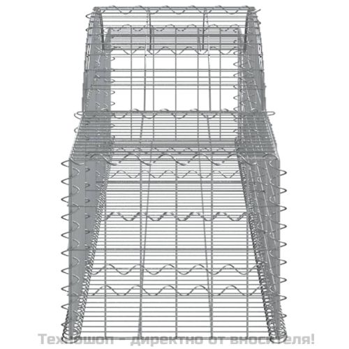 Габионни кошници арка 3 бр 300x50x40/60 см поцинковано желязо