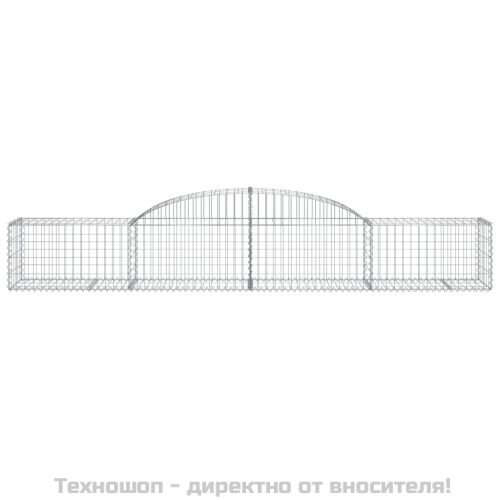 Габионни кошници арка 2 бр 300x50x40/60 см поцинковано желязо