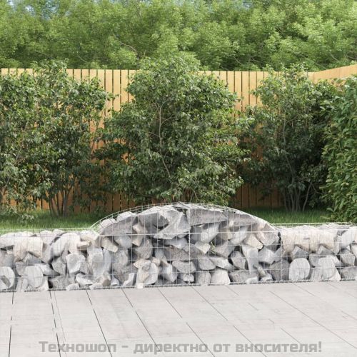 Габионни кошници арка 7 бр 300x50x40/60 см поцинковано желязо