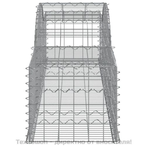 Габионни кошници арка 7 бр 300x50x40/60 см поцинковано желязо