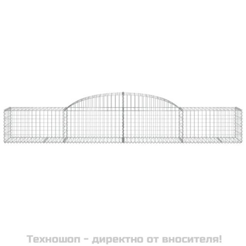 Габионни кошници арка 11 бр 300x50x40/60 см поцинковано желязо