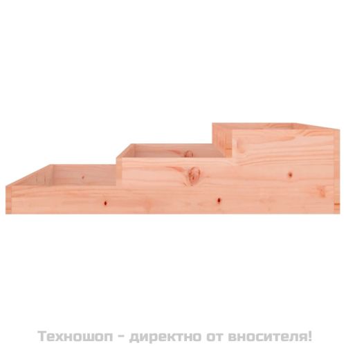 Плантер, 107x107x27 см, масивна дугласка дървесина