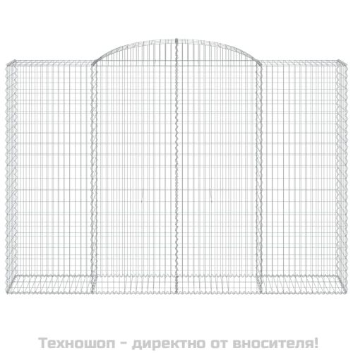 Дъговидна габионна кошница 300x50x200/220 см поцинковано желязо