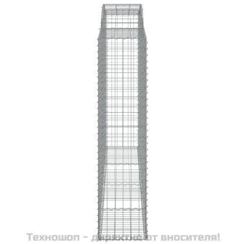 Дъговидна габионна кошница 300x50x200/220 см поцинковано желязо
