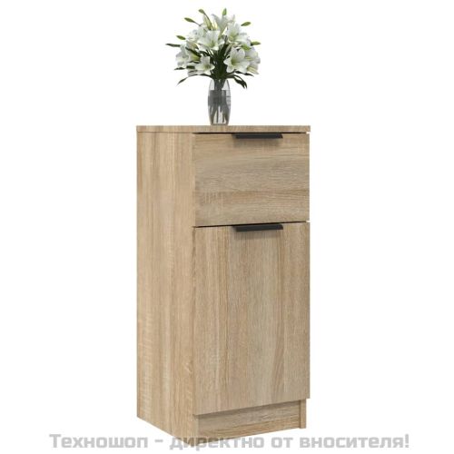 Сайдборд, дъб сонома, 30x30x70 см, инженерно дърво