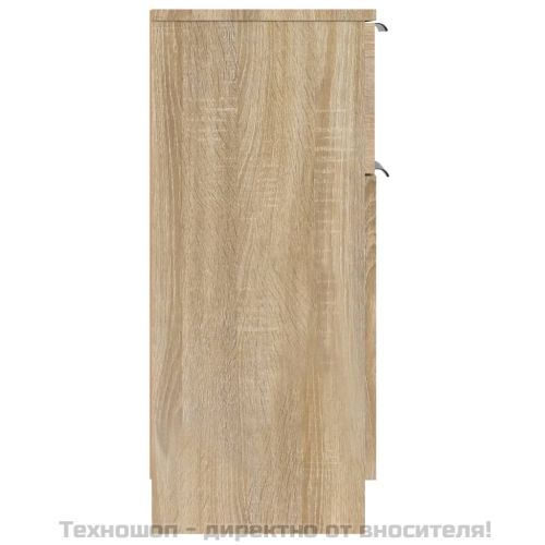 Сайдборд, дъб сонома, 30x30x70 см, инженерно дърво