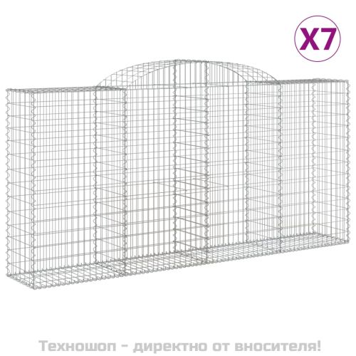 Габионни кошници арка 7 бр 300x50x140/160 см поцинковано желязо