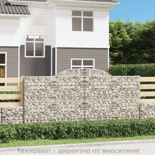 Габионни кошници арка 4 бр 300x50x140/160 см поцинковано желязо