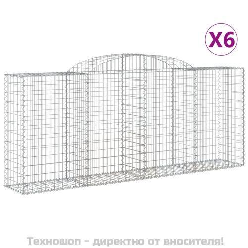 Габионни кошници арка 6 бр 300x50x120/140см поцинковано желязо