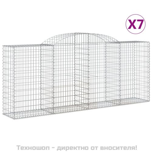 Габионни кошници арка 7 бр 300x50x120/140см поцинковано желязо