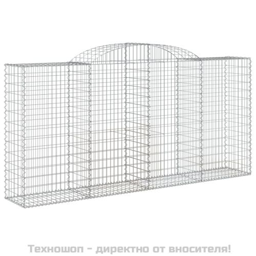 Габионни кошници арка 3 бр 300x50x140/160 см поцинковано желязо