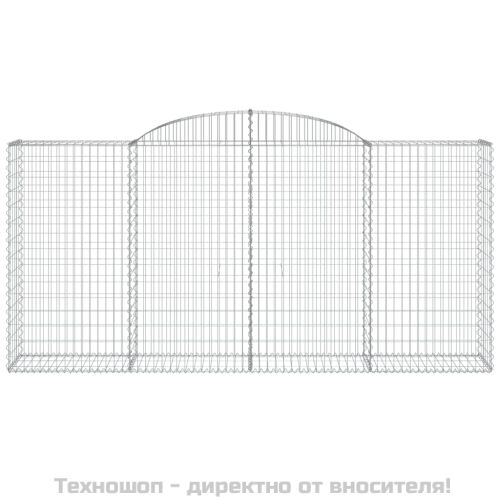 Габионни кошници арка 3 бр 300x50x140/160 см поцинковано желязо