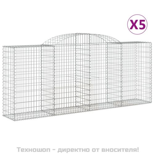 Габионни кошници арка 5 бр 300x50x120/140см поцинковано желязо