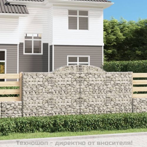 Габионни кошници арка 5 бр 300x50x140/160 см поцинковано желязо