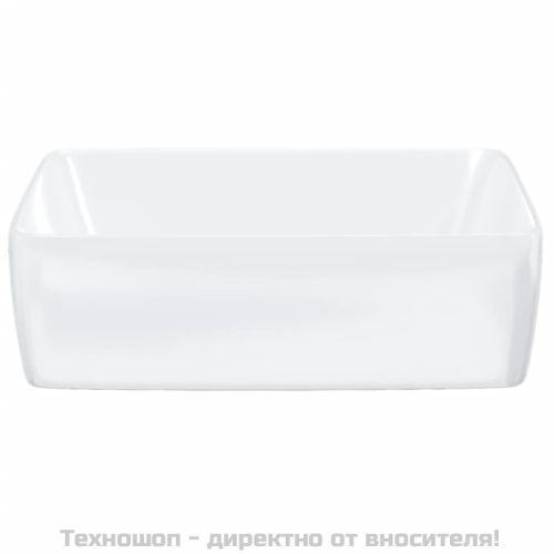 Мивка, бяла, 48x37x13 см, керамична, правоъгълна