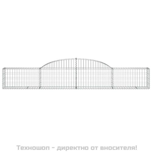 Дъговидна габионна кошница 300x30x40/60 см галванизирано желязо
