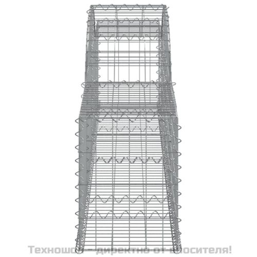 Дъговидна габионна кошница 300x30x40/60 см галванизирано желязо