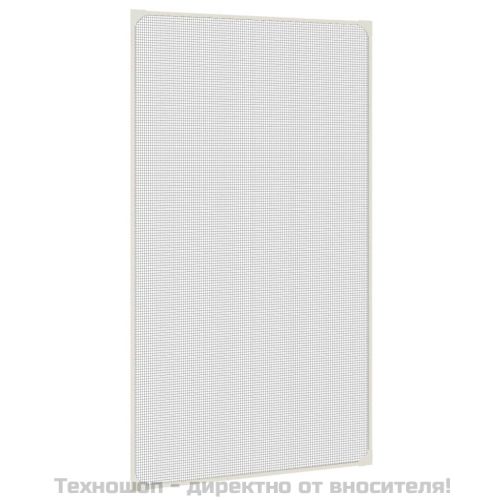 Магнитна мрежа против насекоми за прозорци, бяла, 80x140 см