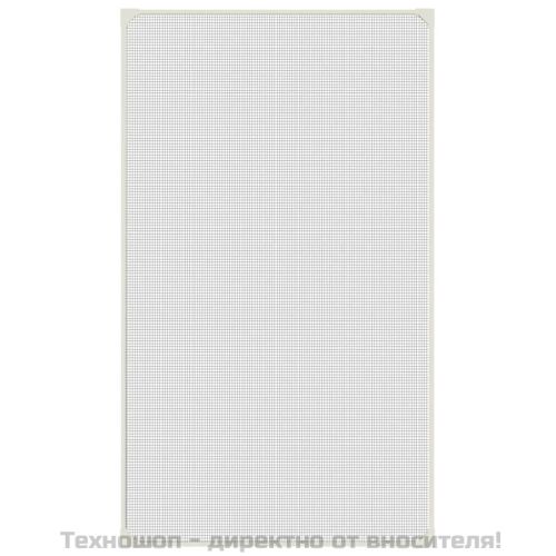 Магнитна мрежа против насекоми за прозорци, бяла, 80x140 см