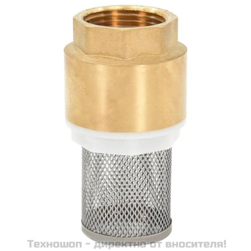 Смукателен маркуч с месингови съединители черен 1,1" 10 м PVC