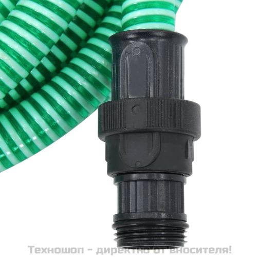 Смукателен маркуч с PVC конектори зелен 1" 10 м PVC