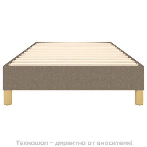 Рамка за легло с пружини, таупе, 100x200 см, плат