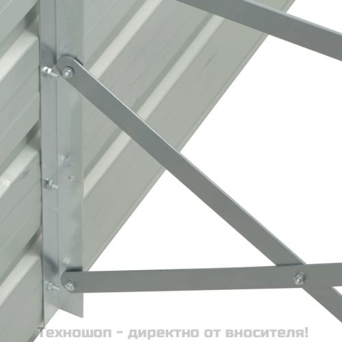 Градинска висока леха поцинкована стомана 600x80x45 см антрацит