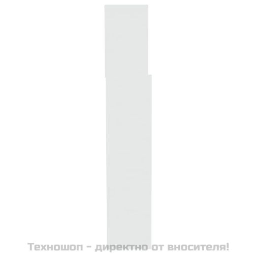 Табла за легло тип шкаф, бяла, 200x19x103,5 см