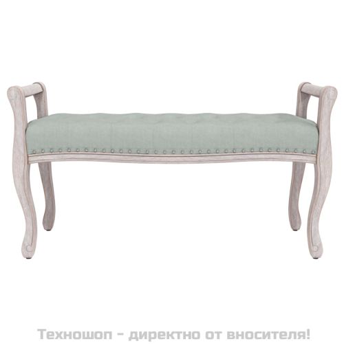 Пейка, светлосива, 110x45x60 см, кадифе