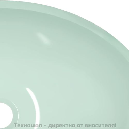 Стъклена мивка, 50x37x14 см, бяла