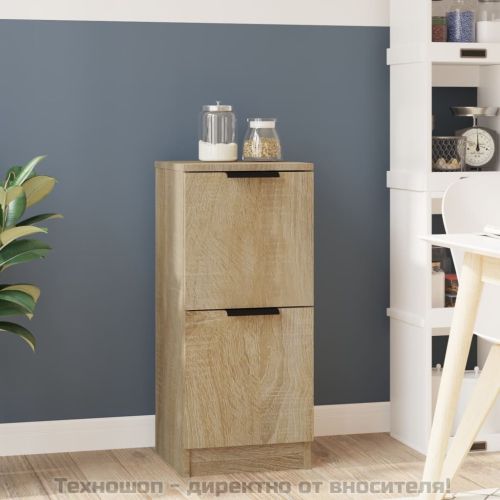 Сайдборд, дъб сонома, 30x30x70 см, инженерно дърво