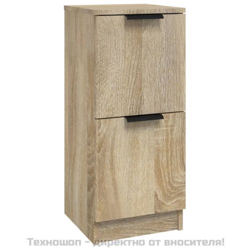 Сайдборд, дъб сонома, 30x30x70 см, инженерно дърво