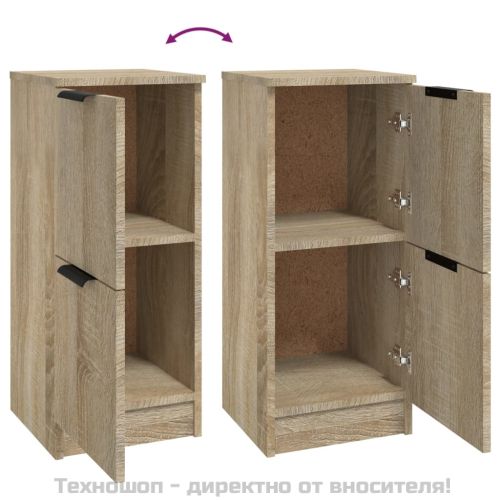 Сайдборд, дъб сонома, 30x30x70 см, инженерно дърво
