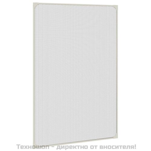 Магнитна мрежа против насекоми за прозорци, бяла, 80x120 см
