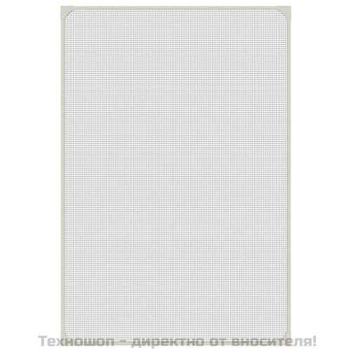 Магнитна мрежа против насекоми за прозорци, бяла, 80x120 см