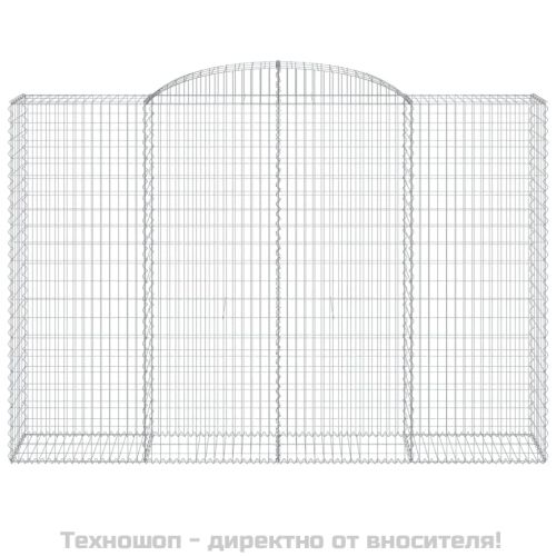 Габионни кошници арка 4 бр 300x50x200/220 см поцинковано желязо