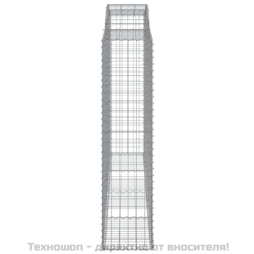 Габионни кошници арка 4 бр 300x50x200/220 см поцинковано желязо