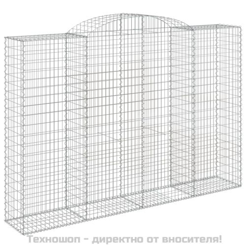 Габионни кошници арка 5 бр 300x50x200/220 см поцинковано желязо